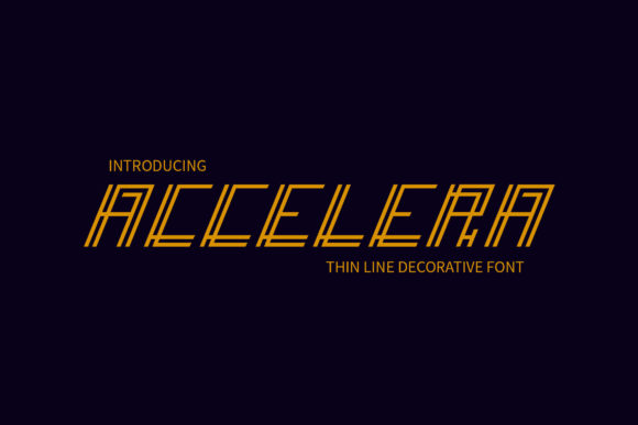 Accelera Font for Creative Design Projects