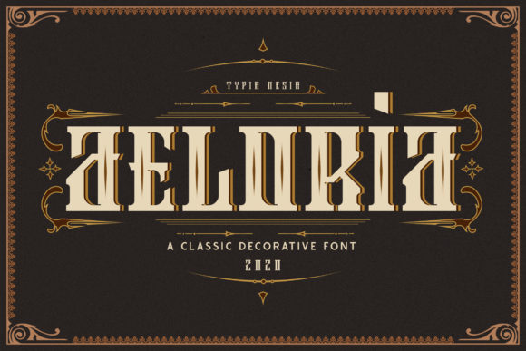 Aeloria Display Font for Creative Craft Projects