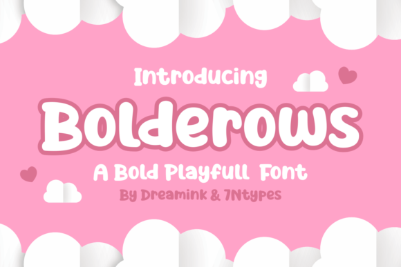 Bolderows Display Font for Playful Web Design