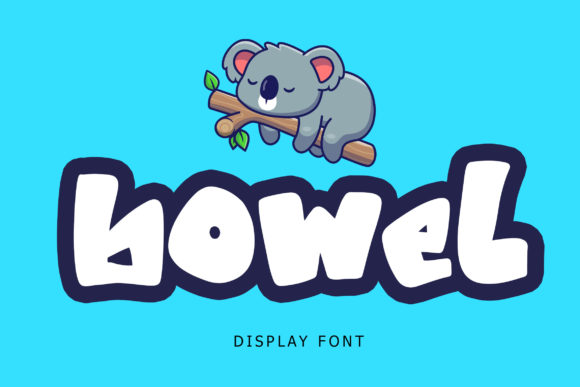 Bowel Font: A Playful Display Typeface for Creative Makers