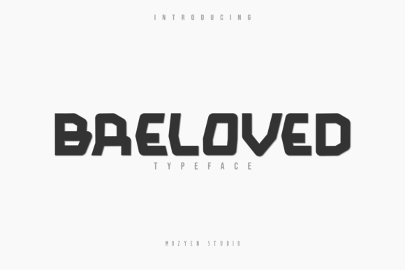 Breloved: A Bold Display Font That Demands Attention