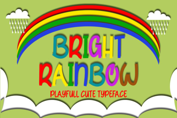 Bright Rainbow Font for Vibrant Editorial Design