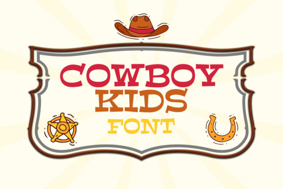 Cowboy Kids Font for Western-Themed Editorial Design