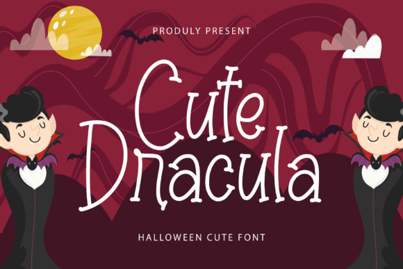 Cute Dracula Font for Vibrant Display Typography