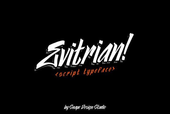Evitrian Font: A Modern Display Typeface for Creative Makers