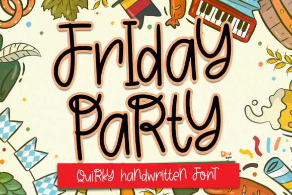 Friday Party Font: A Playful Display Typeface for Creative Projects