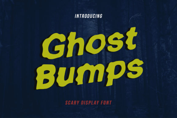 Ghost Bumps Font for Spooky and Cute Craft Projects
