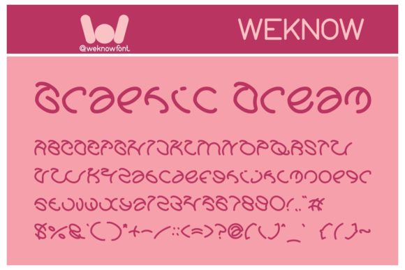Graphic Dream Font for Unique and Attractive Craft Designs