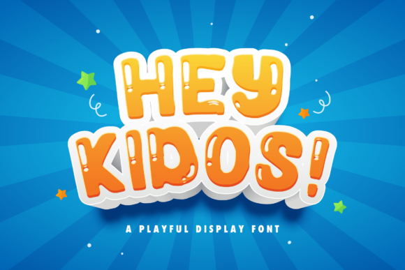 Hey Kidos: A Playful Display Font for Children’s Editorial Design