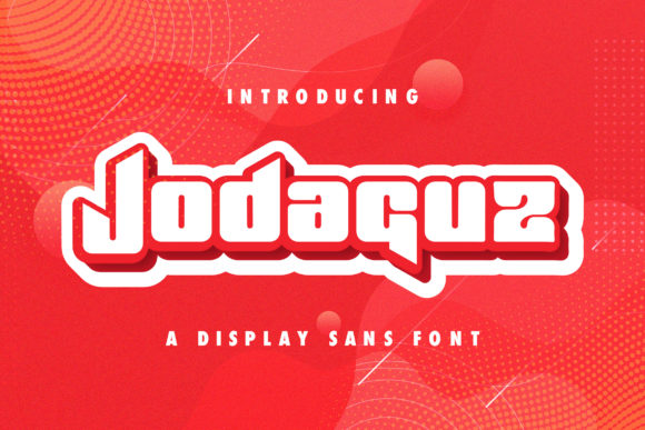 Jodaguz: A Modern Thick Display Font for Digital Branding