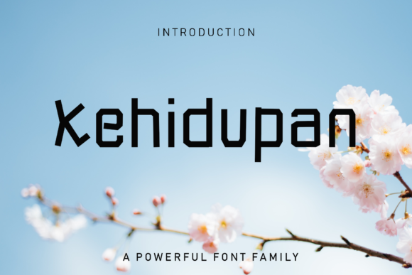 Kehidupan Font: A Modern Display Typeface for Creative Makers