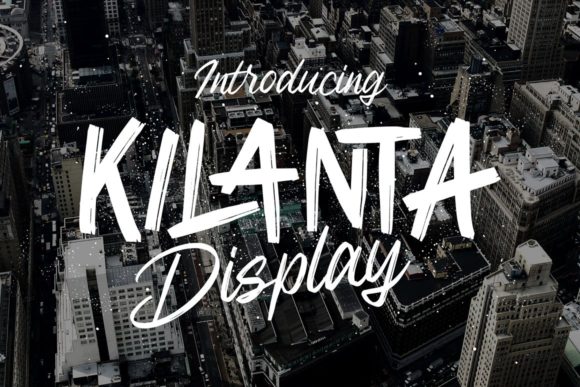 Kilanta Display Font for Editorial Design and Creative Typography
