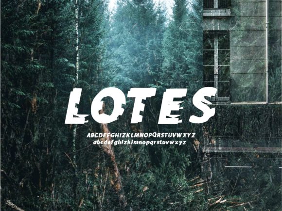 Lotes Display Font for Bold and Contemporary Design Projects
