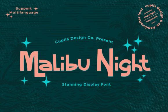 Malibu Night Font for Polished Branding and Display Projects
