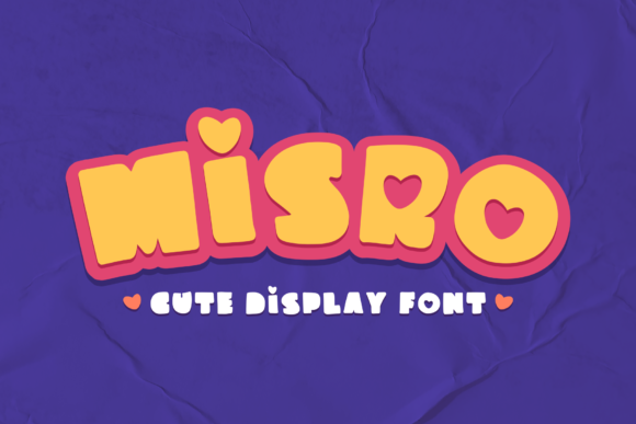Misro: The Cute Thick Display Font for Scroll-Stopping Visuals