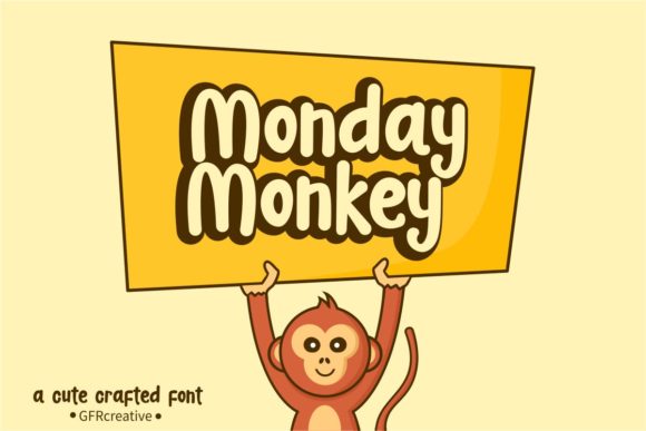 Monday Monkey: A Joyful Display Font for Creative Designs