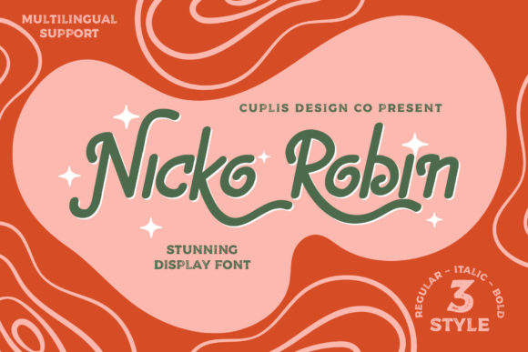 Nicko Robin Display Font for Creative Campaigns