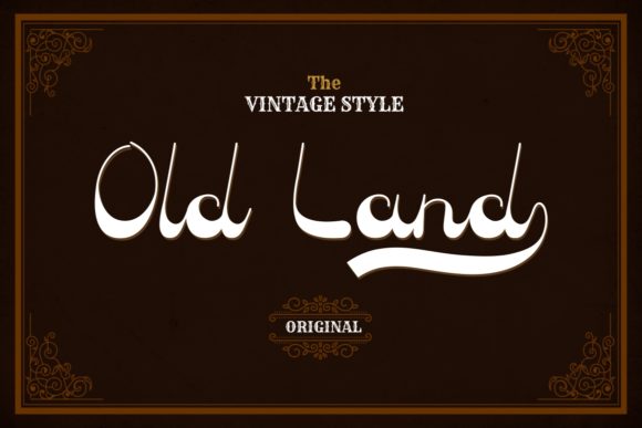 Old Land Font for Editorial Design Projects