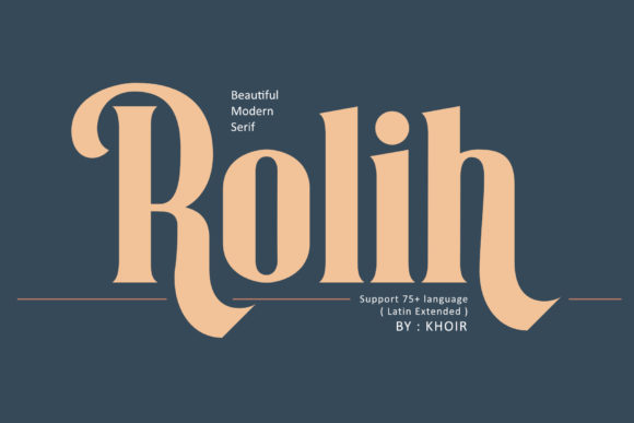 Rolih Display Font for Stylish Craft Projects