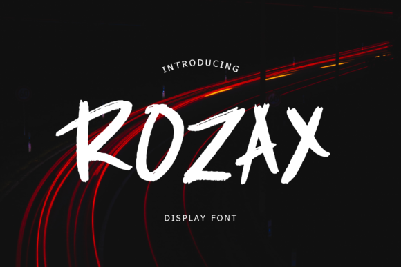 Rozax — A Brush Style Display Font for Creative Web Design