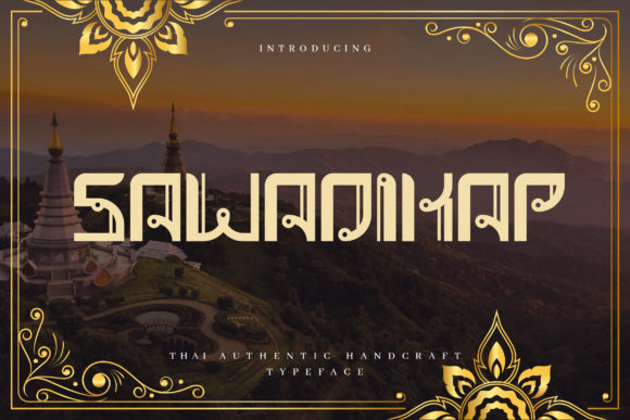 Sawadikap Font for Bold Editorial Design