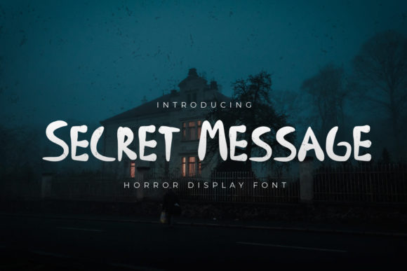 Secret Message Font for Memorable Branding and Display Design