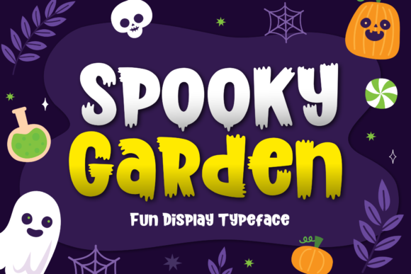 Spooky Garden: A Bold Display Font for Halloween and Beyond