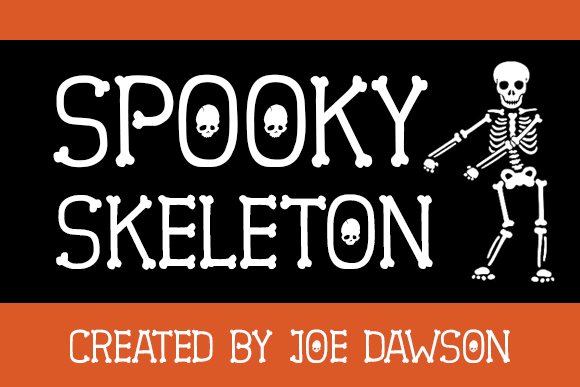 Spooky Skeleton Font for Modern Web Design Projects