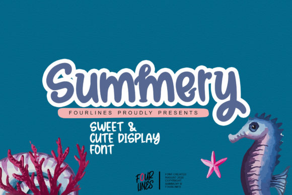Summery Font Review: A Playful Display Typeface for Creative Projects