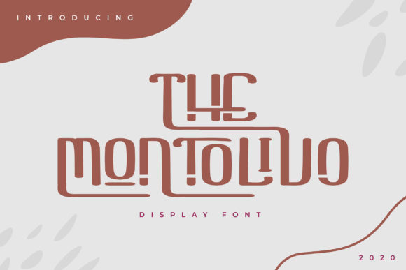 The Montolivo Display Font for Creative Product Makers