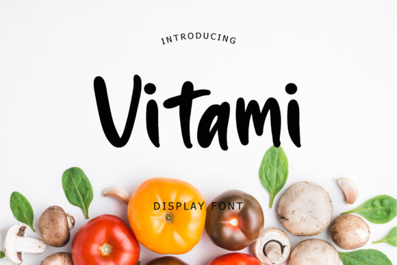 Vitami Display Font for Creative Web Design and Branding