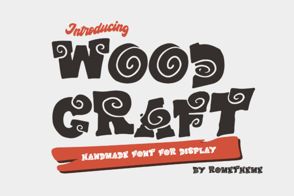 Wood Craft Font Review: A Playful Display Typeface for Creative Projects