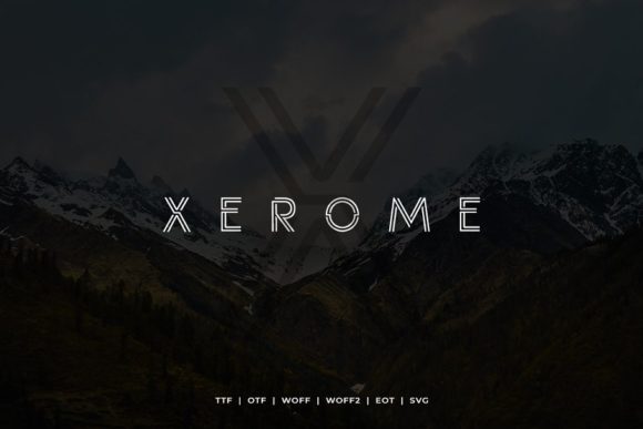 Xerome Display Font for Modern Web Design and Branding