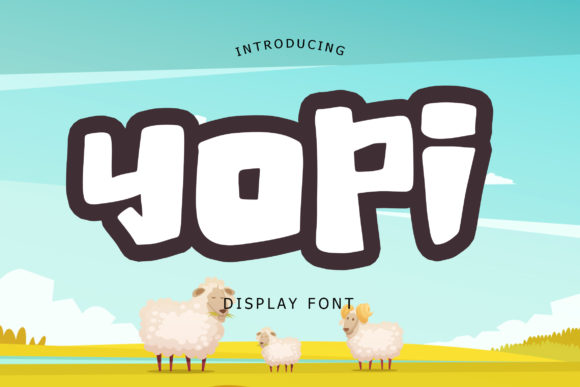 Yopi Font: A Magical Display Typeface for Kid-Themed and School Designs